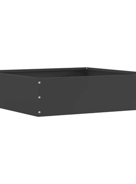 VidaXL Tuinrand Zwart 50 x 50 x 13 cm Staal