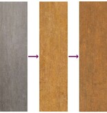 VidaXL Tuinrand Roestig 40 x 40 x 13 cm Cortenstaal