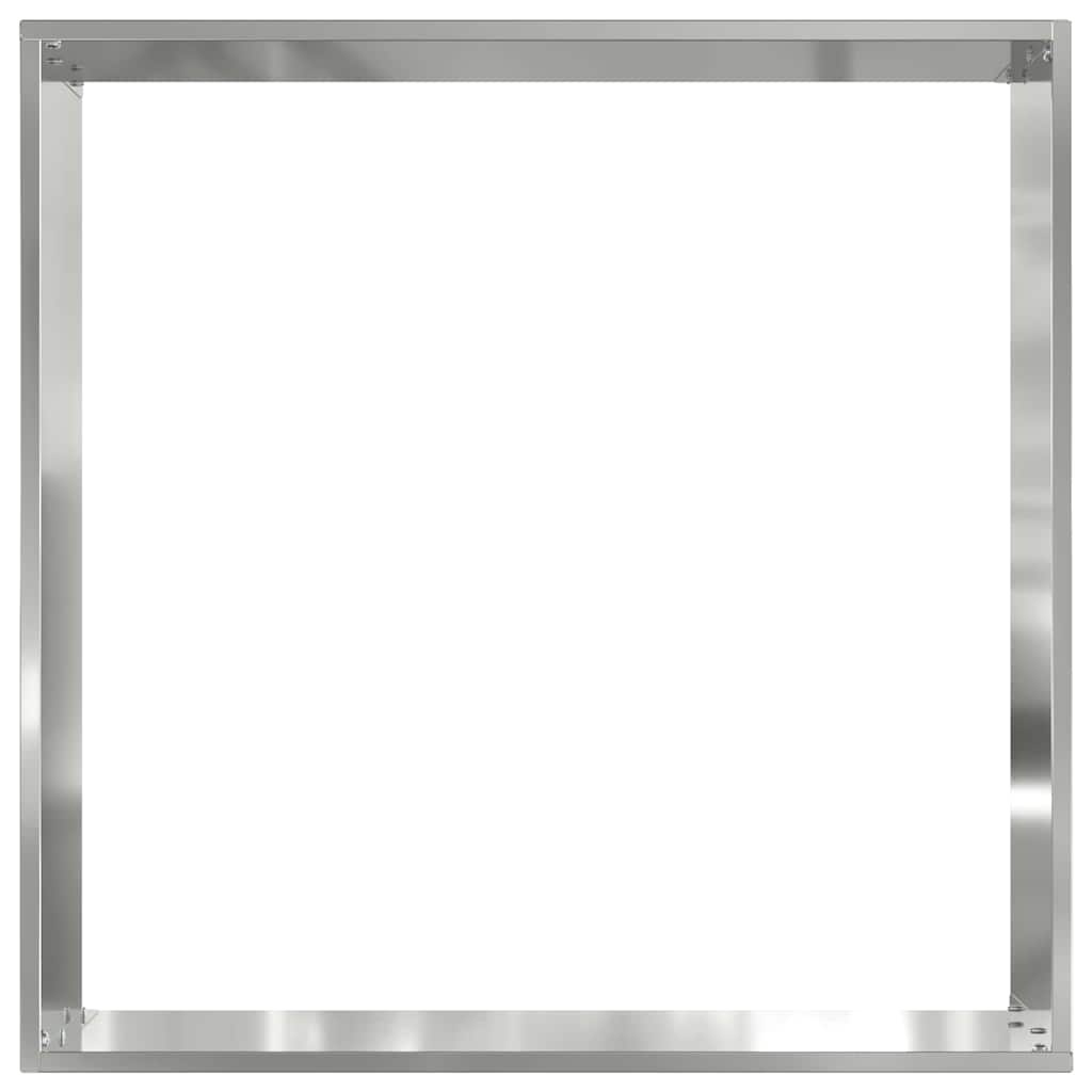 VidaXL Tuinrand 6 pcs Zilver 40 x 40 x 13 cm Gegalvaniseerd staal