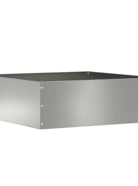 VidaXL Tuinrand Zilver 40 x 40 x 13 cm Gegalvaniseerd staal
