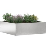 VidaXL Tuinrand 6 pcs Zilver 40 x 40 x 13 cm Roestvrij staal