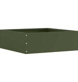 VidaXL Tuinrand Olijf Groen 40 x 40 x 13 cm Staal