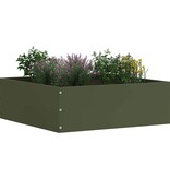 VidaXL Tuinrand Olijf Groen 40 x 40 x 13 cm Staal