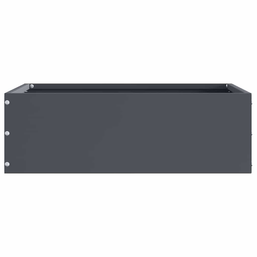 VidaXL Tuinrand 6 pcs Antraciet 40 x 40 x 13 cm Staal