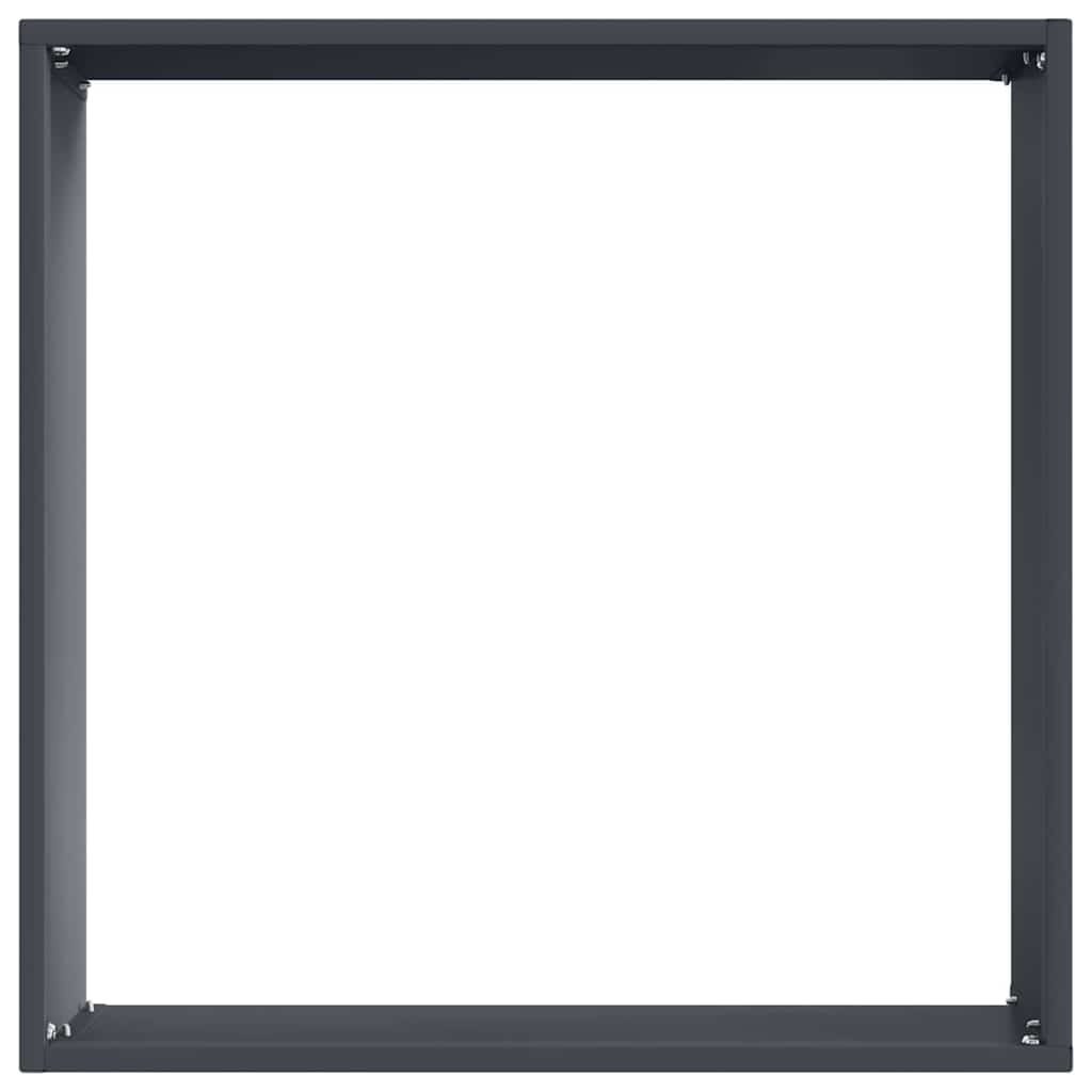 VidaXL Tuinrand 6 pcs Antraciet 40 x 40 x 13 cm Staal