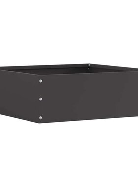 VidaXL Tuinrand Zwart 40 x 40 x 13 cm Staal