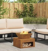 VidaXL Vuurkorf Roestig 50 x 50 x 40 cm Cortenstaal