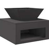 VidaXL Vuurkorf Zwart 50 x 50 x 40 cm Staal