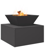 VidaXL Vuurkorf Zwart 50 x 50 x 40 cm Staal