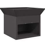 VidaXL Vuurkorf Zwart 50 x 50 x 40 cm Staal