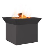 VidaXL Vuurkorf Zwart 50 x 50 x 40 cm Staal