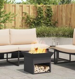 VidaXL Vuurkorf Zwart 50 x 50 x 40 cm Staal