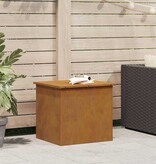 VidaXL Buitenopslagdoos Roestig 55 x 50,5 x 50 cm Staal