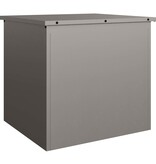 VidaXL Buitenopslagdoos Roestig 55 x 50,5 x 50 cm Staal