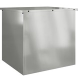 VidaXL Buitenopslagdoos Zilver 55 x 50,5 x 50 cm Staal