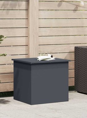 VidaXL Buitenopslagdoos Antraciet 55 x 50,5 x 50 cm Staal