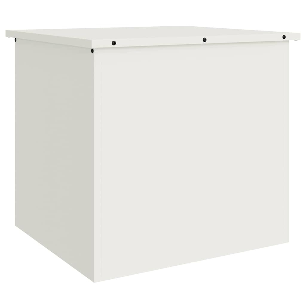 VidaXL Buitenopslagdoos Wit 55 x 50,5 x 50 cm Staal
