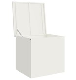 VidaXL Buitenopslagdoos Wit 55 x 50,5 x 50 cm Staal