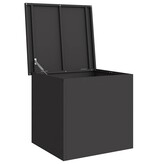 VidaXL Buitenopslagdoos Zwart 55 x 50,5 x 50 cm Staal