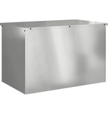 VidaXL Buitenopslagdoos Zilver 80 x 50,5 x 50 cm Staal