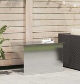 VidaXL Buitenopslagdoos Zilver 80 x 50,5 x 50 cm Staal