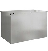 VidaXL Buitenopslagdoos Zilver 80 x 50,5 x 50 cm Staal