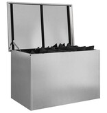 VidaXL Buitenopslagdoos Zilver 80 x 50,5 x 50 cm Staal