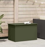VidaXL Buitenopslagdoos met opslag Olijf Groen 80 x 50,5 x 50 cm Staal