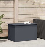 VidaXL Buitenopslagdoos Antraciet 80 x 50,5 x 50 cm Staal