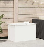 VidaXL Buitenopslagdoos Wit 80 x 50,5 x 50 cm Staal