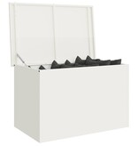 VidaXL Buitenopslagdoos Wit 80 x 50,5 x 50 cm Staal