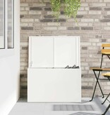 VidaXL Buitenopslagdoos Wit 80 x 50,5 x 50 cm Staal