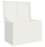 VidaXL Buitenopslagdoos Wit 80 x 50,5 x 50 cm Staal