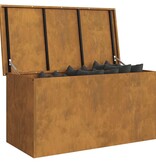 VidaXL Buitenopslagdoos Roestig 100 x 50,5 x 50 cm Staal