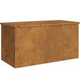 VidaXL Buitenopslagdoos Roestig 100 x 50,5 x 50 cm Staal