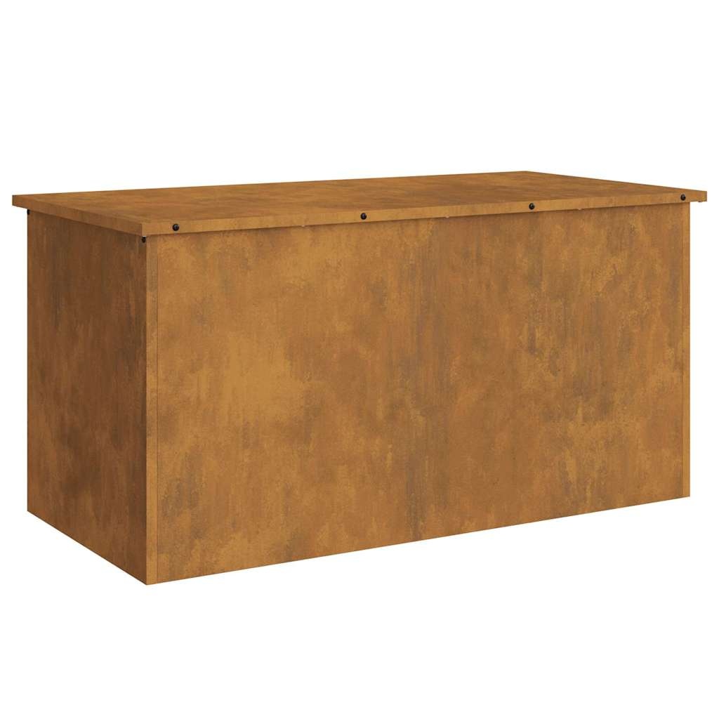 VidaXL Buitenopslagdoos Roestig 100 x 50,5 x 50 cm Staal