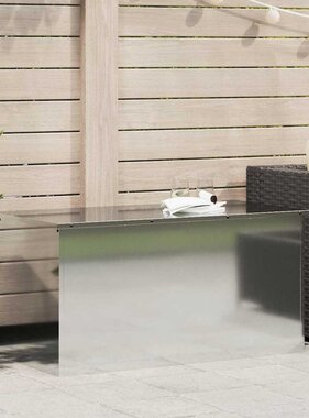 VidaXL Buitenopslagdoos Zilver 100 x 50,5 x 50 cm Staal