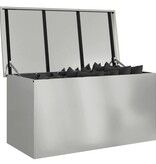 VidaXL Buitenopslagdoos Zilver 100 x 50,5 x 50 cm Staal