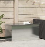 VidaXL Buitenopslagdoos Zilver 100 x 50,5 x 50 cm Staal