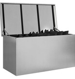 VidaXL Buitenopslagdoos Zilver 100 x 50,5 x 50 cm Staal
