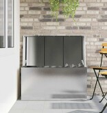 VidaXL Buitenopslagdoos Zilver 100 x 50,5 x 50 cm Staal