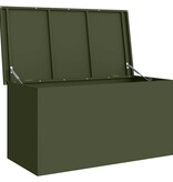 VidaXL Buitenopslagdoos Olijf Groen 100 x 50,5 x 50 cm Staal