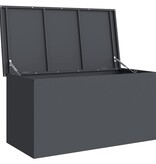 VidaXL Buitenopslagdoos Antraciet 100 x 50,5 x 50 cm Staal