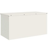 VidaXL Buitenopslagdoos Wit 100 x 50,5 x 50 cm Staal