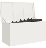 VidaXL Buitenopslagdoos Wit 100 x 50,5 x 50 cm Staal