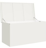 VidaXL Buitenopslagdoos Wit 100 x 50,5 x 50 cm Staal