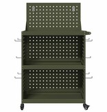 VidaXL Gereedschapswagen Olijfgroen 65 x 35 x 111 cm Koudgewalst staal