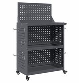 VidaXL Gereedschapswagen Antraciet 65 x 35 x 111 cm Koudgewalst staal