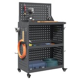 VidaXL Gereedschapswagen Antraciet 65 x 35 x 111 cm Koudgewalst staal