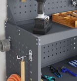 VidaXL Gereedschapswagen Antraciet 65 x 35 x 111 cm Koudgewalst staal